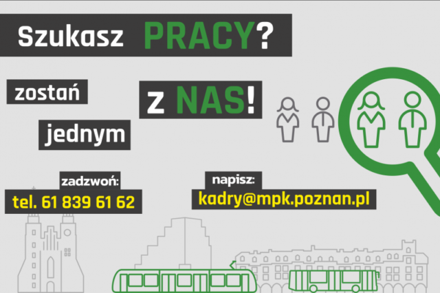 Kierowcy autobusów pilnie poszukiwani do pracy w MPK Poznań