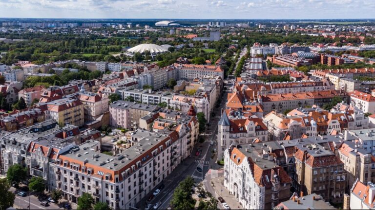 Miasto Poznań - zdjęcie z lotu ptaka