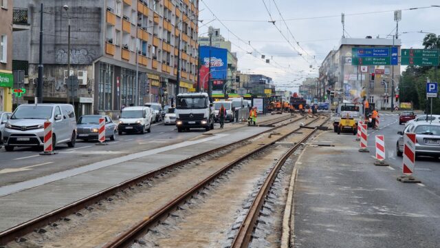 Remont torowiska na ulicy Głogowskiej